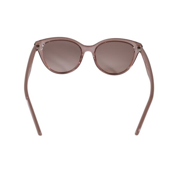 Salvatore Ferragamo Round Cat Eye Sunglasses-Transparent Sand/Sand Gradient-NWT - Picture 8 of 10